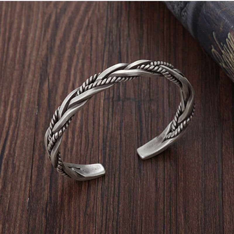 Twisted Cuff Bracelet (925SS)