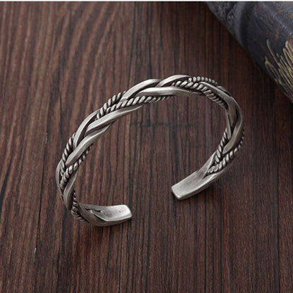 Twisted Cuff Bracelet (925SS)
