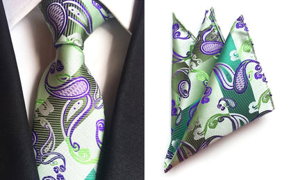 Men's fashion and accessories necktie & pocket square set