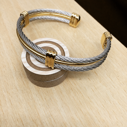 Twisted Titanium Steel Cable Cable Cuff