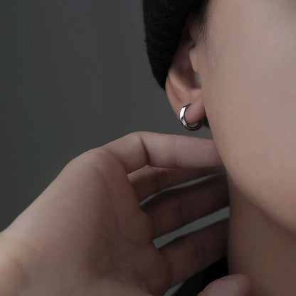 Urban Aura Silver Earring For Men  (1 Piece)
