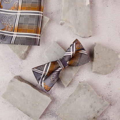 Crest Bow Tie & Pocket Square Set
