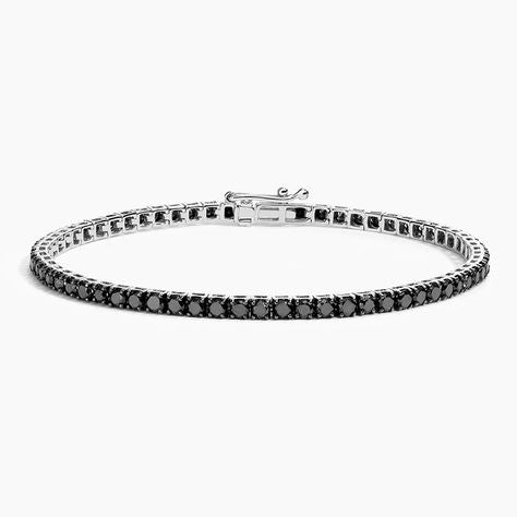 Black Moissanite Tennis Bracelet (4mm)