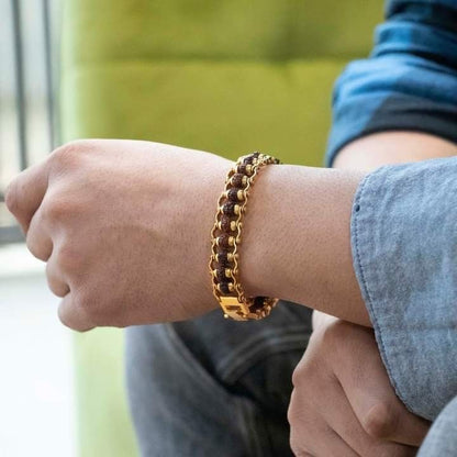 Rudra Mantra Bracelet (18k Gold Plated)