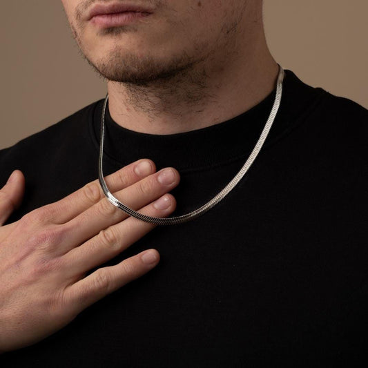 Platinum Serpent Chain 6MM